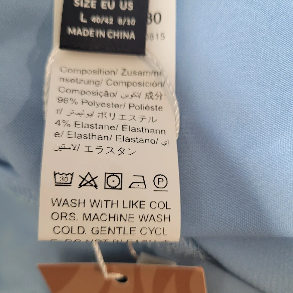 SHEIN SXY Sky Blue Satin Strappy Glam Backless Midi Dress Size 8-10 - Picture 11 of 11